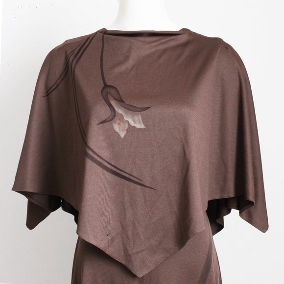 Lillie Rubin Jumpsuit Jersey Palazzo Pants Caplet Top Limited Edition 70s - Picture 4 of 9